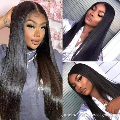 10A Grade Brazilian Human Straight Hair Silky Straight Virgin Hair Bundle Cuticle Aligned Straight Virgin Human Hair